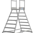 Двухсторонняя передвижная лестница с платформой 2х8 ступеней KRAUSE STABILO 821485 - ЛЕСТНИЦЫ СТРЕМЯНКИ KRAUSE В ЕКАТЕРИНБУРГЕ