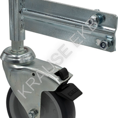 Ролик с тормозом для лестницы с платформой 8 ступеней KRAUSE 820570 - ЛЕСТНИЦЫ СТРЕМЯНКИ KRAUSE В ЕКАТЕРИНБУРГЕ