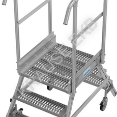 Двухсторонняя передвижная лестница с платформой 2х3 ступени KRAUSE STABILO 821430 - ЛЕСТНИЦЫ СТРЕМЯНКИ KRAUSE В ЕКАТЕРИНБУРГЕ