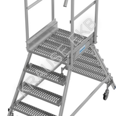 Двухсторонняя передвижная лестница с платформой 2х5 ступеней KRAUSE STABILO 821454 - ЛЕСТНИЦЫ СТРЕМЯНКИ KRAUSE В ЕКАТЕРИНБУРГЕ