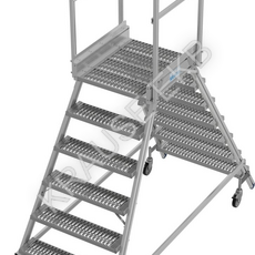 Двухсторонняя передвижная лестница с платформой 2х7 ступеней KRAUSE STABILO 821478 - ЛЕСТНИЦЫ СТРЕМЯНКИ KRAUSE В ЕКАТЕРИНБУРГЕ