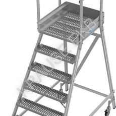 Односторонняя передвижная лестница с платформой 7 ступеней KRAUSE STABILO 821416 - ЛЕСТНИЦЫ СТРЕМЯНКИ KRAUSE В ЕКАТЕРИНБУРГЕ