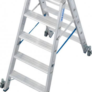 Двухсторонняя стремянка KRAUSE STABILO с роликами 2х5 ступеней 124838 - ЛЕСТНИЦЫ СТРЕМЯНКИ KRAUSE В ЕКАТЕРИНБУРГЕ