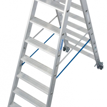 Двухсторонняя стремянка KRAUSE STABILO с роликами 2х8 ступеней 124869 - ЛЕСТНИЦЫ СТРЕМЯНКИ KRAUSE В ЕКАТЕРИНБУРГЕ